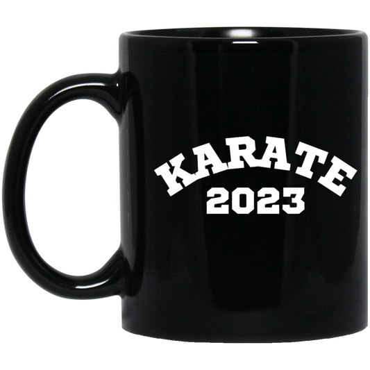 Karate 2023 11 oz. Black Mug