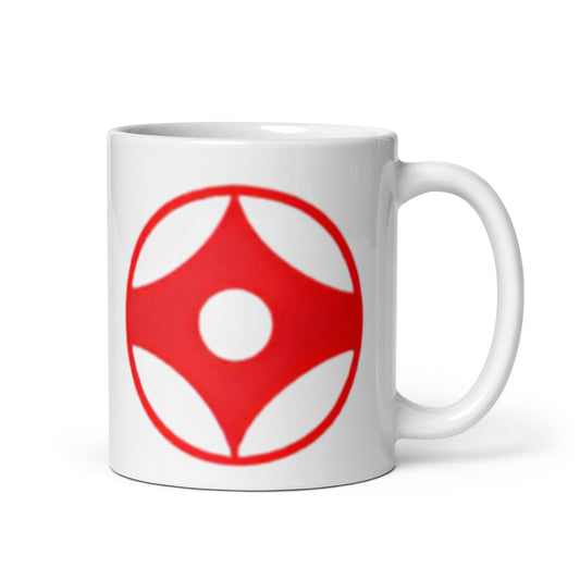 Kyokushin White glossy mug