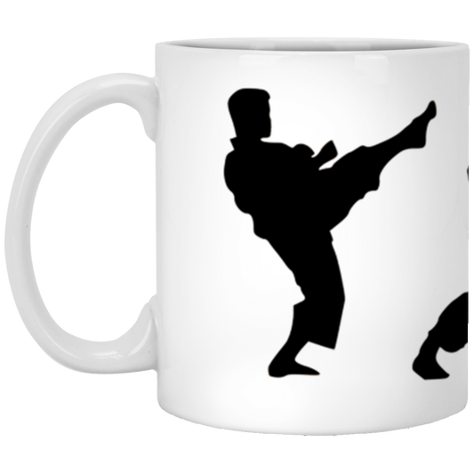 Karate 11 oz. White Mug