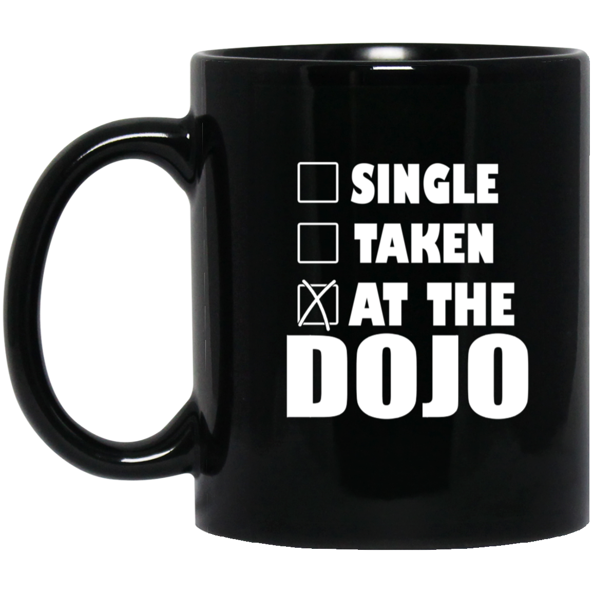 At the Dojo 11 oz. Black Mug