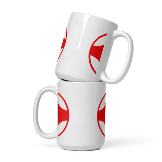 Kyokushin White glossy mug