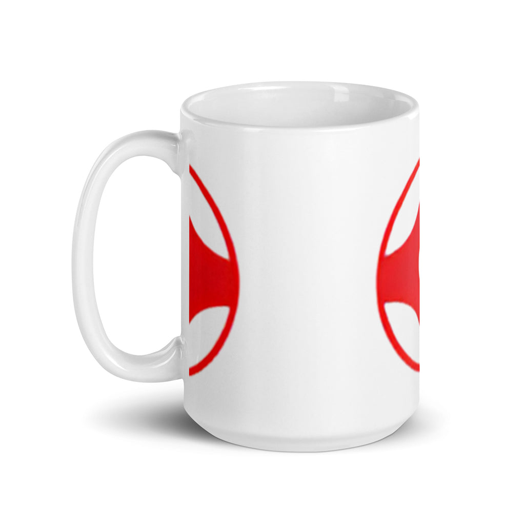 Kyokushin White glossy mug